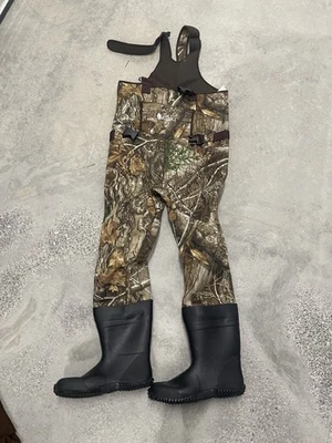 Oaki Realtree Neoprene Waterproof Fishing Waders Kids Size  - Image 1 of 3