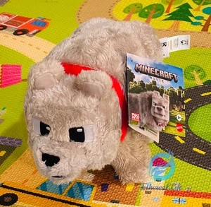 Minecraft Movie Plush Standing 8 inches tall Dennis The Wolf - Picture 1 of 3