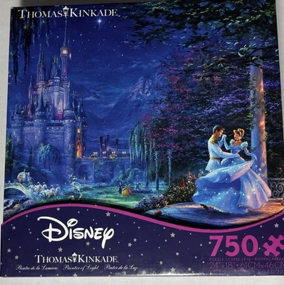 Disney Thomas Kinkade Cinderella Puzzle 750 Piece Ceaco Bonus Poster USA NIB - Image 1 of 4