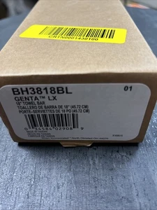 🆕 Moen Genta LX 18" Towel Bar BH3818BL - Matte Black - Picture 1 of 1