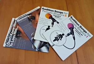 AUDITION SONGS FOR FEMALE SINGERS VOLS 1 to 4, WITH CD's - Picture 1 of 1