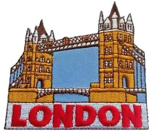 London Tower Bridge gestickter Aufnäher Patch - LETZTE PAAR - Bild 1 von 3