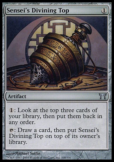 MTG Sensei's Divining Top (268/317) Champions of Kamigawa LP - Image 1 of 1