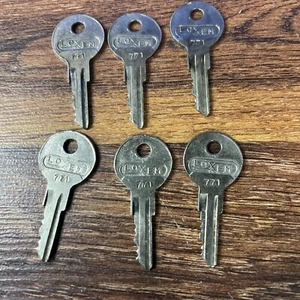 Set of 6 Vintage LoxEm Keys, 771 - Picture 1 of 2