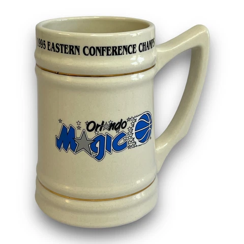 NBA Finals Orlando Magic 1995 Eastern Conference Finals Champs Stein Mug Vintage Cover