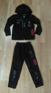 Star Wars 2 pc Set Black Hoodie Jacket T-Shirt and Elastic Long Pants Size M 5/6 - Picture 1 of 12