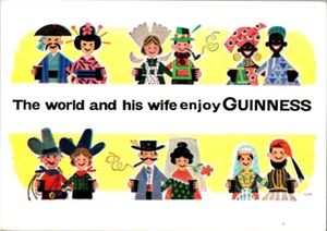 Guinness beer advertisement postcard a90 - Picture 1 of 2