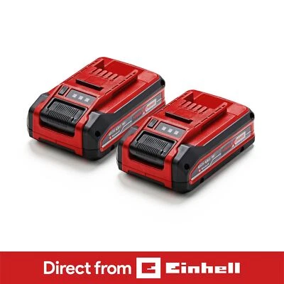 Einhell 2x 4.0Ah PLUS Battery Twinpack 18V PXC Batteries For All Power X-Change