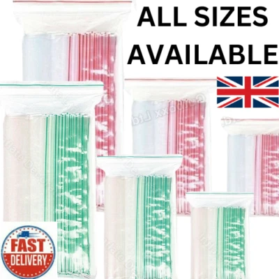 50-1000 Zipper Bags Zip Lock Bags Baggy Baggies Clear Reclosable Smell Proof Bag