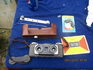 Vintage KODAK STEREO CAMERA with Lens Cover, Leather Case and Manual ~ 1 - Picture 1 of 7