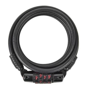 Sunlite Bike Leash Cable Combination Lock 6mm x 3.7 feet- Black - Picture 1 of 1