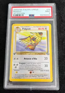 2000 P.M.Italian Jungle 1st Edition Pidgeot #24 PSA Graded Mint 9 - Picture 1 of 3