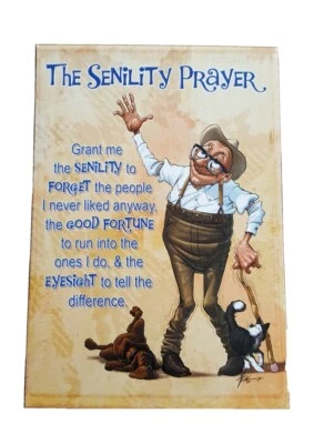 Funny Birthday Card *Lot of 5* Senility Prayer w Envelopes by Leanin Tree - Image 1 of 4