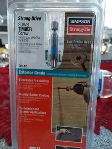 SIMPSON STRONG-TIE 5" SDWS Timber Screw 12 Count - Picture 1 of 8