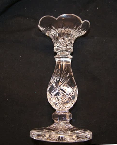 Noritake HAMPTON HALL Full Lead Crystal 7” Candlestick Holder Germany  - Picture 1 of 7