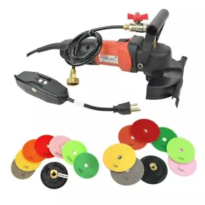 WP800-KIT Variable Speed 110V, 1000-4000 RPM Wet Polisher with 4 & 5 Inch Pads - Picture 1 of 11