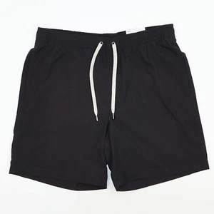 NEW Men's Sonoma Black Swim Trunks w/ Net Lining and Elastic Waist Size Medium - Picture 1 of 12