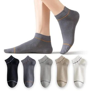 Mens Ankle Socks Low Cut Short Cotton Casual Socks Anti-Skid Moisture Wicking... - Picture 1 of 9