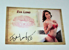 2020 Collectors Expo Model Eva Long Autographed Kiss Card