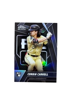 2023 Topps Chrome Black Corbin Carroll RC variante rifrattore custodia Hit #93 - Foto 1 di 2