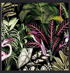 Graham & Brown Wallpaper Rolls (lot Of 4) Midnight Tropic Exquisite Design - Picture 1 of 9