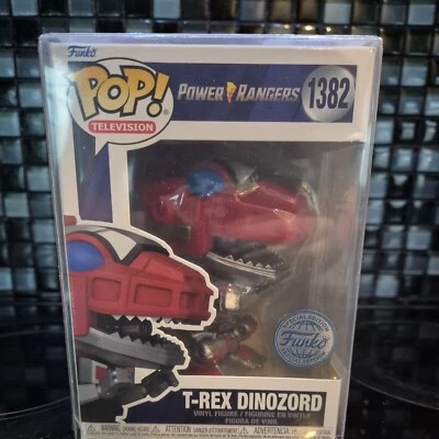 Special Edition!! Funko Pop Power Rangers T-Rex Dinozord #1382 + Free Protector - Image 1 of 4