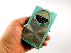 VINTAGE WORKING NO CRACKS EMERSON NEAR MINT ANTIQUE MID CENTURY TRANSISTOR RADIO - Picture 1 of 10