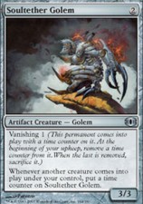 MTG magic cards 2x x2 Light Play, English Soultether Golem Future Sight