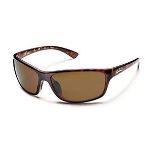 Suncloud Men Sunglasses Sentry Tortoise / Brown Polarized Wrap New Sale