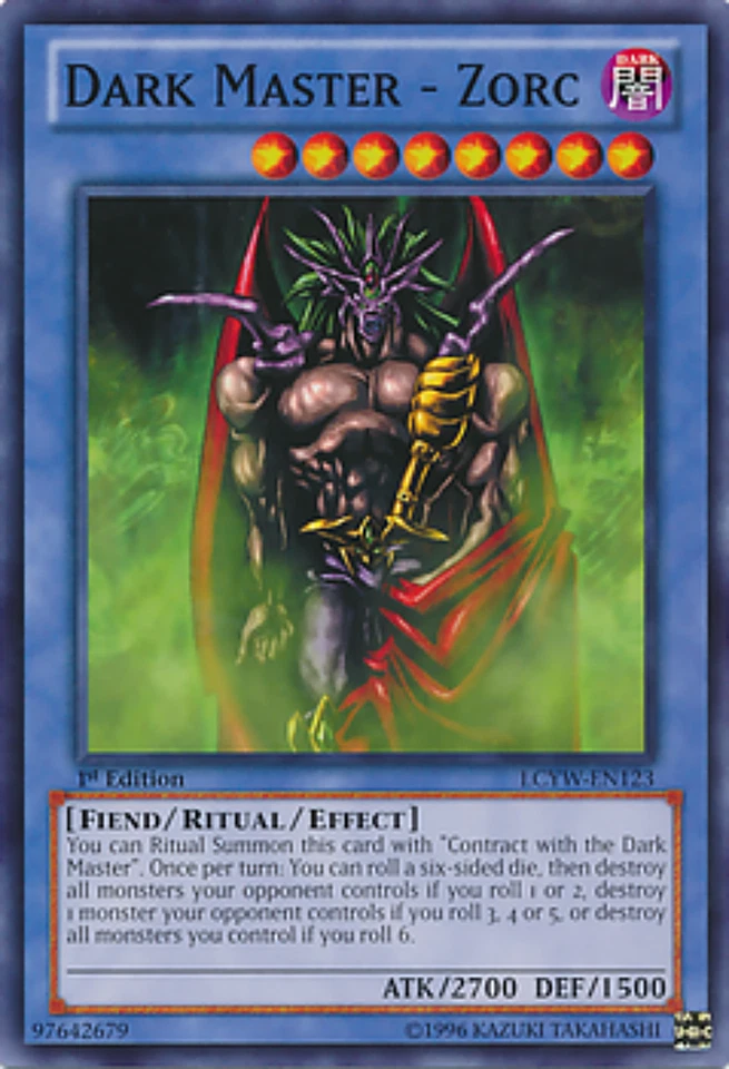 Dark Master - Zorc	LCYW-EN123	Near Mint 1st Card	YuGiOh	Legendary Collection 3: - Image 1 of 1