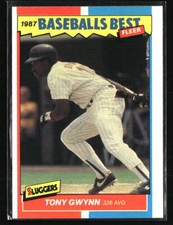 Tony Gwynn 1987 Fleer Baseball's Best Sluggers vs Pitchers #17  Baseball Card