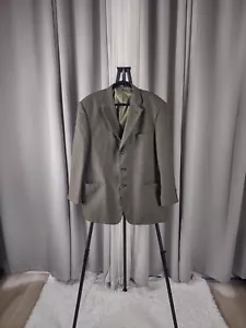 Giacca blazer cappotto sportivo Haggar Collection misto lana verde oliva taglia 46R - Foto 1 di 12