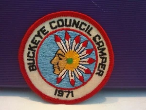 OHIO BOY SCOUTS BUCKEYE COUNCIL CAMPER CIRC 1971 - Picture 1 of 4