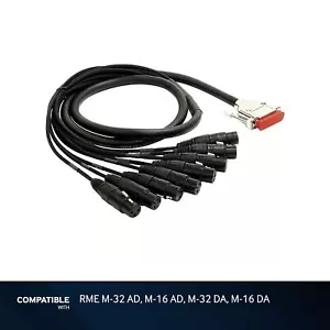 Mogami 10-foot DB-25 to XLRF Snake for RME M-32 AD, M-16 AD, M-32 DA, M-16 DA - Picture 1 of 2