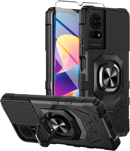 For TCL K24/TCL K23/TCL 50 LE Phone Case with Tempered Glass Screen Protector,Mi - Picture 1 of 7
