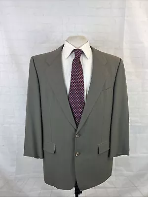 Hickey Freeman Men's Olive Green Gray Striped Wool Suit 43R 37X27 $1,895 - Image 1 of 4