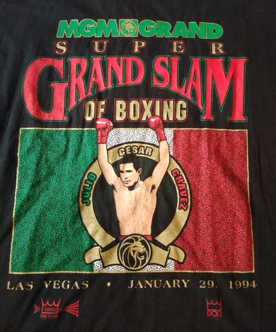 MGM Grand Exclusive Super Grandslam Of Boxing Julio Cesar Chavez 1994 Shirt XL Cover