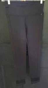 NWT PRANA NILE Chakara XS Black Classic Rise Fitted Leggings Mesh Ankle Cuff - Picture 1 of 7