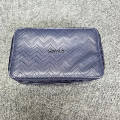MISSONI Exclusively for Delta One Blue Toiletry Travel Bag Case NEW NWOT - Image 1 of 4
