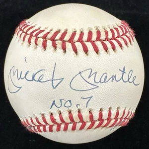 Mickey Mantle No. 7 Signed Baseball Complete Upper Deck UDA Holo, Bag, Box, Cert - Picture 1 of 3