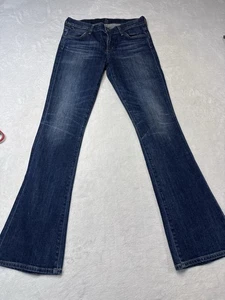 Citizens Of Humanity Emannuelle Petite Slim Wide Boot Jeans Dark Wash SZ 27 COH - Picture 1 of 13