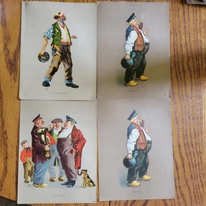 1905 Satire Kunst Chromolithographie Drucke Philadelphia (4) J. Hoover & Sohn - Bild 1 von 6