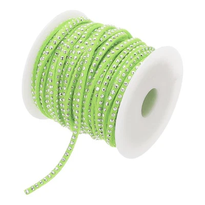 22 Yard Faux Suede Leather Cord 3mm,[for DIY Craft]-20m/Fruit Green Silver Foto 1 de 4