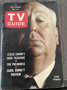 TV GUIDE May 16-22, 1964 Alfred Hitchcock Carol Burnett Preakness Dior - Picture 1 of 1