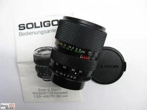 Lente de Zoom Soligor Macro 35-80/3,5 -4 , 8 para Contax / Yashica Monte Mc - Imagen 1 de 4
