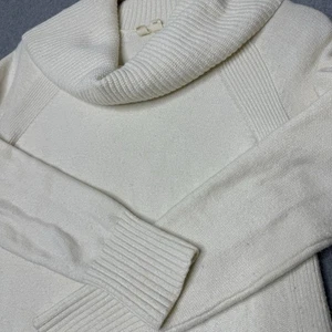 Moth Anthropologie Creme Brenta Wasserfallausschnitt Pullover geschwungener Saum Oversize Größe XS - Bild 1 von 8