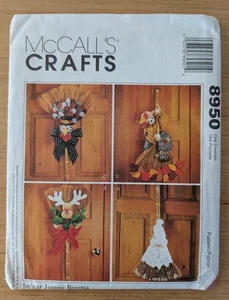 McCall's Crafts 8950 Holiday Broom Santa Turkey Pattern One Size Uncut - Picture 1 of 2