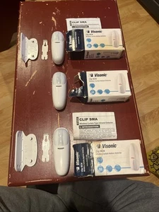 3 Sets Visonic Clip MCW SMA Wireless Curtain Motion Sensor Detector - Picture 1 of 3
