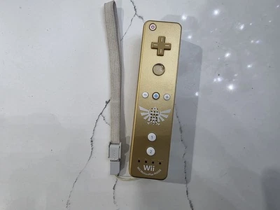Nintendo Wii Remote Legend of Zelda Skyward Sword Wiimote Gold Limited - Tested - Image 1 of 2