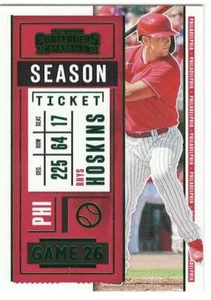 RHYS HOSKINS 2020 Panini Contenders Green #67 Phillies ID:4765 - Picture 1 of 2